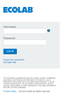 Mobile Screenshot of login.ecolab.com