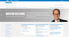 Desktop Screenshot of investor.ecolab.com
