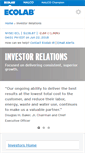 Mobile Screenshot of investor.ecolab.com