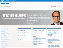 Tablet Screenshot of investor.ecolab.com