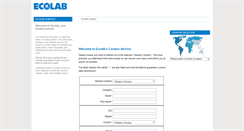 Desktop Screenshot of contact.ecolab.eu