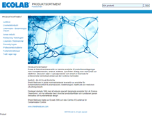 Tablet Screenshot of productcatalogue.ecolab.se